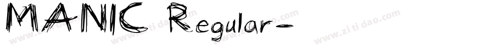 MANIC Regular字体转换